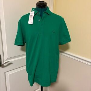 NWT Lacoste Men's Green Polo medium Shirt